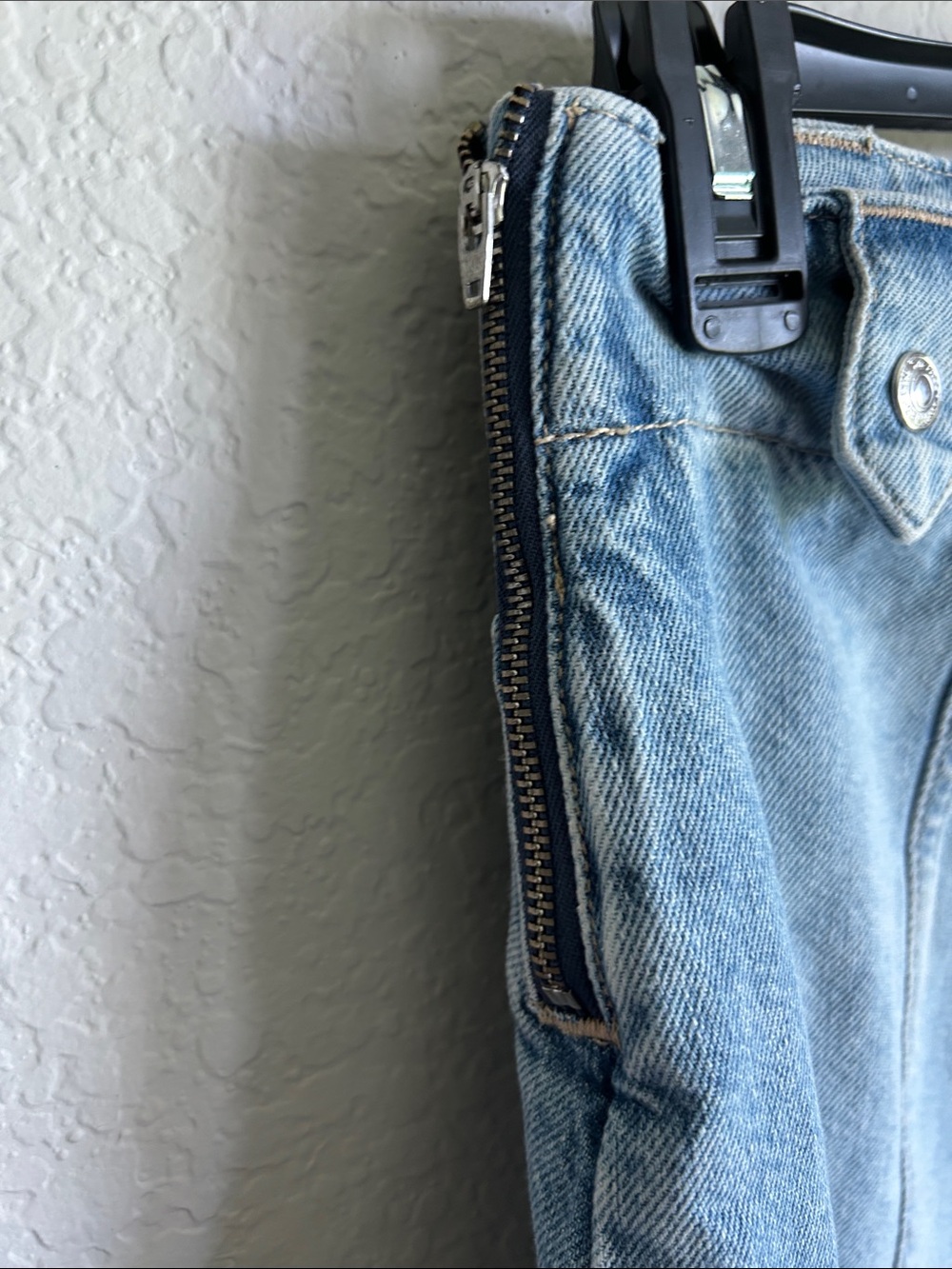 We The Free Light Wash Denim Mini Skirt - Picture 3 of 4